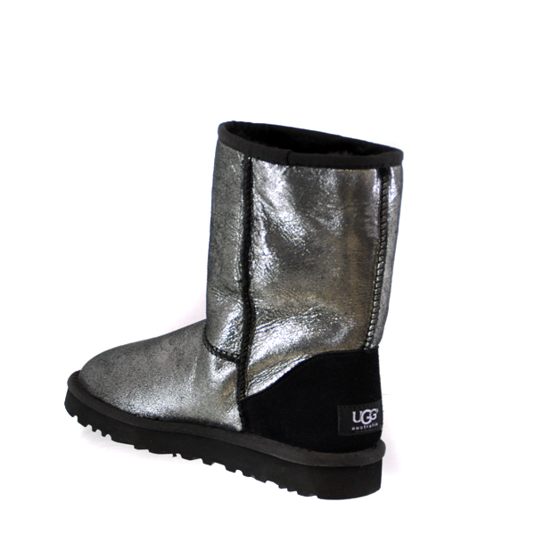 Угги UGG А-1002065 W замша/текст/ мех (35, чёрный)