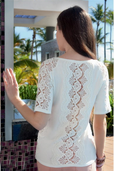 Блуза LEO GUYI -BS719-5 (4, White)