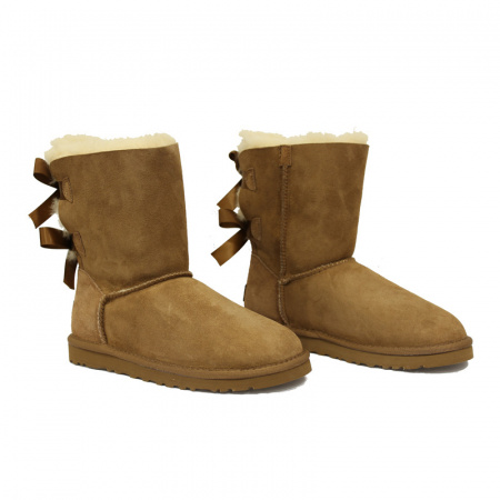 Угги UGG А-1002954 замша/овчина (36, бежевый)