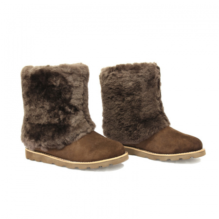 Угги UGG А-3220W замша/мех (40, шоколад)